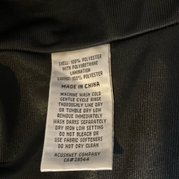 FootJoy Short Sleeve Half Zip Pullover Navy Blue- Medium - Picture 12 of 13